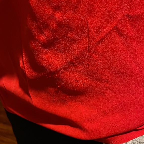 Red one shoulder - Picture 3 of 4